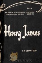HENRY JAMES   1960  PDF电子版封面    LEON EDEL 