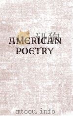 AN ANTHOLOGY OF AMERICAN POETRY:LYRIC AMERICA 1630-1941（1941 PDF版）