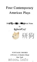 FOUR CONTEMPORARY AMERICAN PLAYS（1961 PDF版）