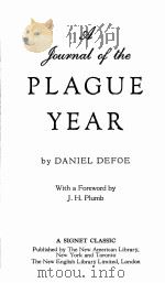 A JOURNAL OF THE PLAGUE YEAR（1960 PDF版）