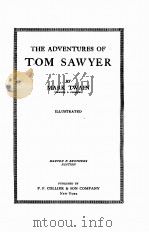 THE ADVENTURES OF TOM SAWYER   1903  PDF电子版封面    MARK TWAIN 