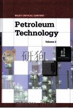 PETROLEUM TECHNOLOGY  VOLUME 2     PDF电子版封面  0470134023   