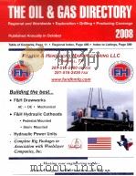 THE OIL & GAS DIRECTORY THIRTY-EIGHTH EDITION 2008     PDF电子版封面     