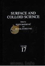 SURFACE AND COLLOID SCIENCE  Volume 17     PDF电子版封面  030647459X   