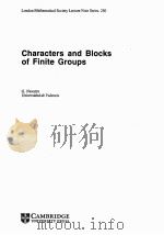 CHARACTERS AND BOLCKS OF FINITE GROUPS（1998 PDF版）