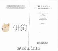 THE SOURCES OF NORMATIVITY（1996 PDF版）