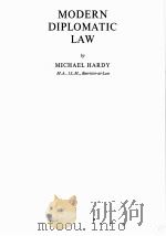 MODERN DIPLOMATIC LAW   1968  PDF电子版封面    MICHAEL HARDY 