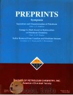 PREPRINTS  Symposia     PDF电子版封面    J.F.Schabron  K.W.Plumlee 