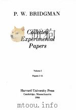 COLLECTED EXPERIMENTAL PAPERS VOL.I PAPERS 1-11（1964 PDF版）
