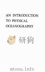 AN INTRODUCTION TO PHYSICAL OCEANOGRAPHY（1962 PDF版）