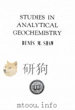 STUDIES IN ANALYTICAL GEOCHEMISTRY（1963 PDF版）