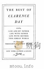 THE BEST OF CLARENCE DAY   1948  PDF电子版封面     