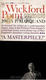 WICKFORD POINT   1960  PDF电子版封面    JOHN P.MARQUAND 