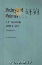 MECHANICS OF MATERIALS   1978  PDF电子版封面    STEPHEN P. TIMOSHENKO 