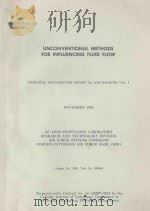 UNCONVENTIONAL METHODS FOR INFLUENCING FLUID FLOW VOL.I   1963  PDF电子版封面     