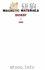 MAGNETIC MATERIALS DIGEST:THE LITERATURE OF 1962（1963 PDF版）