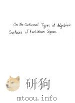 ON THE CONFORMAL TYPES OF ALGEBRAIC SURFACES OF EUCLIDEAN SPACE（1963 PDF版）