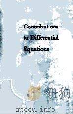 CONTRIBUTIONS TODIFFERENTIAL EQUATIONS   1964  PDF电子版封面    J.P. LASALLE 