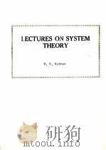 LECTURES ON SYSTEM THEORY     PDF电子版封面    R.E.Kalman 