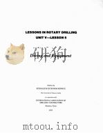 LESSONS IN ROTARY DRILLING  Unit V-Lesson 5  Diving and Equipment   1977  PDF电子版封面     