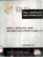 LESSONS IN  WELL SERVICING AND WORKOVER  Well Service and Workover Profitability  Lesson 12   1971  PDF电子版封面     