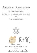 AMERICAN RENAISSANCE ART AND EXPRESSION IN THE AGE OF EMERSON AND WHITMAN（ PDF版）