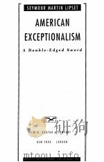 AMERICAN EXCEPTIONALISM:A DOUBLE-EDGED SWORD   1996  PDF电子版封面  0393037258   