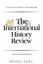 The International History Review     PDF电子版封面     