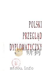 POLSKI PRZEGLAD DYPLOMATYCZNY     PDF电子版封面     