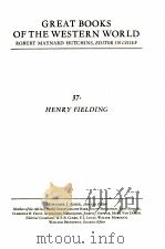 GREAT BOOKS OF THE WESTERN WORLD 37 HENRY FIELDING（1980 PDF版）