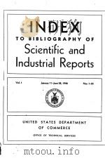 INDEX TO BIBLIOGRAPHY OF SCIENTIFIC AND INDUSTRIAL REPORTS VOL. I-VI（1946 PDF版）