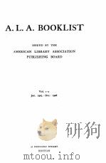 A.L.A. BOOKLIST VOL.I-II   1964  PDF电子版封面     