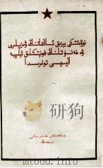 当前文字改革的任务和汉主拼音方案  维吾尔文   1959  PDF电子版封面  M9049·维1   