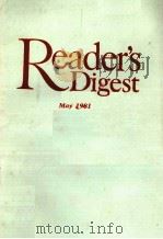 READER‘S DIGEST MAY 1981     PDF电子版封面     