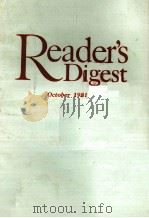 READER‘S DIGEST OCTOBER 1981     PDF电子版封面     