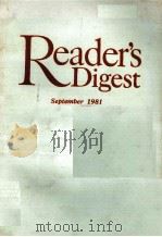 READER‘S DIGEST SEPTEMBER 1981     PDF电子版封面     