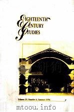 EIGHTEENTH-CENTURY STUDIES VOLUME 29 NUMBER 4   1996  PDF电子版封面     