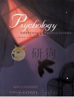 PSYCHOLOGY:CONTEXTS & APPLICATIONS THIRD EDITION   1999  PDF电子版封面    JANE S.HALONEN AND JOHN W.SANT 