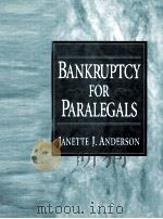 BANKRUPTCY FOR PARALEGALS   1997  PDF电子版封面     