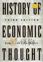 HISTORY OF ECONOMIC THOUGHT THIRD EDITION（1994 PDF版）