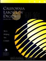 CALIFORNIA LABOR LAW DIGEST VOLUME2-39TH EDITION   1999  PDF电子版封面    ELLEN S.SAVAGE 