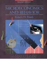 MICROECONOMICS AND BEHAVIOR SECOND EDITION   1994  PDF电子版封面    ROBERT H.FRANK 