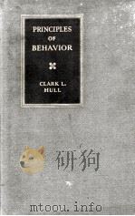 Principles of Behavior   1943  PDF电子版封面    CLARK L.HULL 