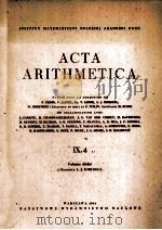 ACTA ARITHMETICA Ⅸ.4（1964 PDF版）