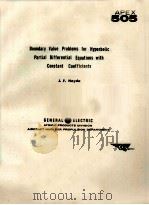 BOUNDARY VALUE PROBLEMS FOR HYPERBOLIC PARTIAL DIFFERENTIAL EQUATIONS WITH CONSTANT COEFFICIENTS   1958  PDF电子版封面    J.F.HEYDA 