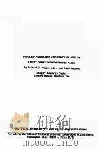 INDUCED PRESSURES AND SHOCK SHAPES ON BLUNT CONES IN HYPERSONIC FLOW   1964  PDF电子版封面     