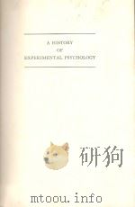 A HISTORY OF EXPERMENTAL PSYCHOLOGY（1929 PDF版）