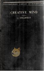 CREATIVE MIND   1931  PDF电子版封面    C.SPEARMAN 