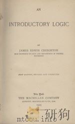 AN INTRODUCTORY LOGIC（1905 PDF版）
