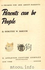 Parents can be People（1944 PDF版）